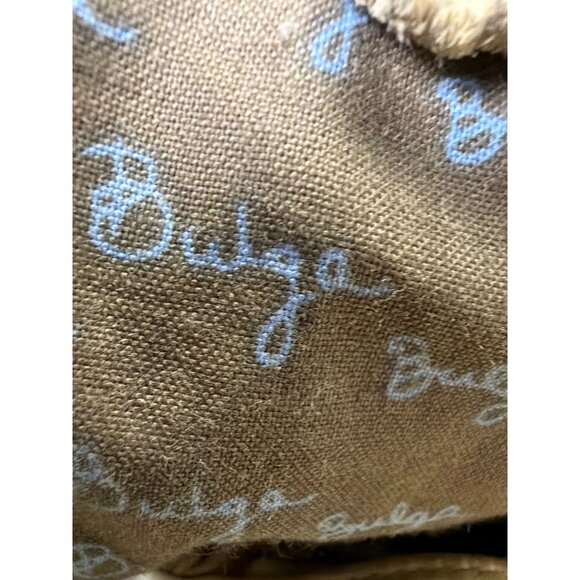 Vintage Bulga White Leather Studded Fringe Handbag With Shoulder Strap - Picture 5 of 10